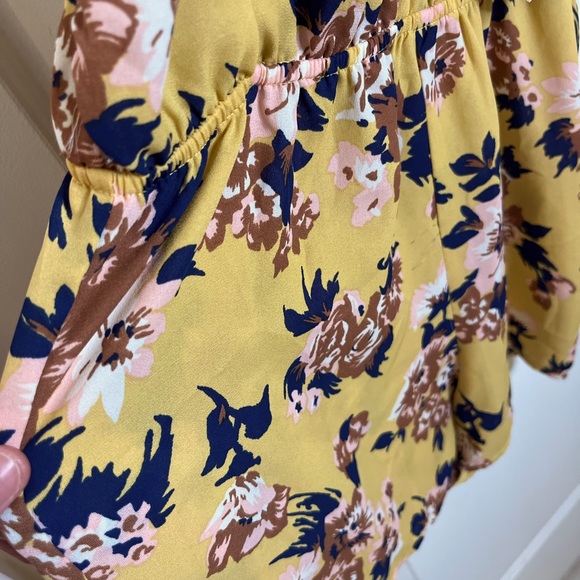 YELLOW FLORAL ROMPER - Picture 3 of 4